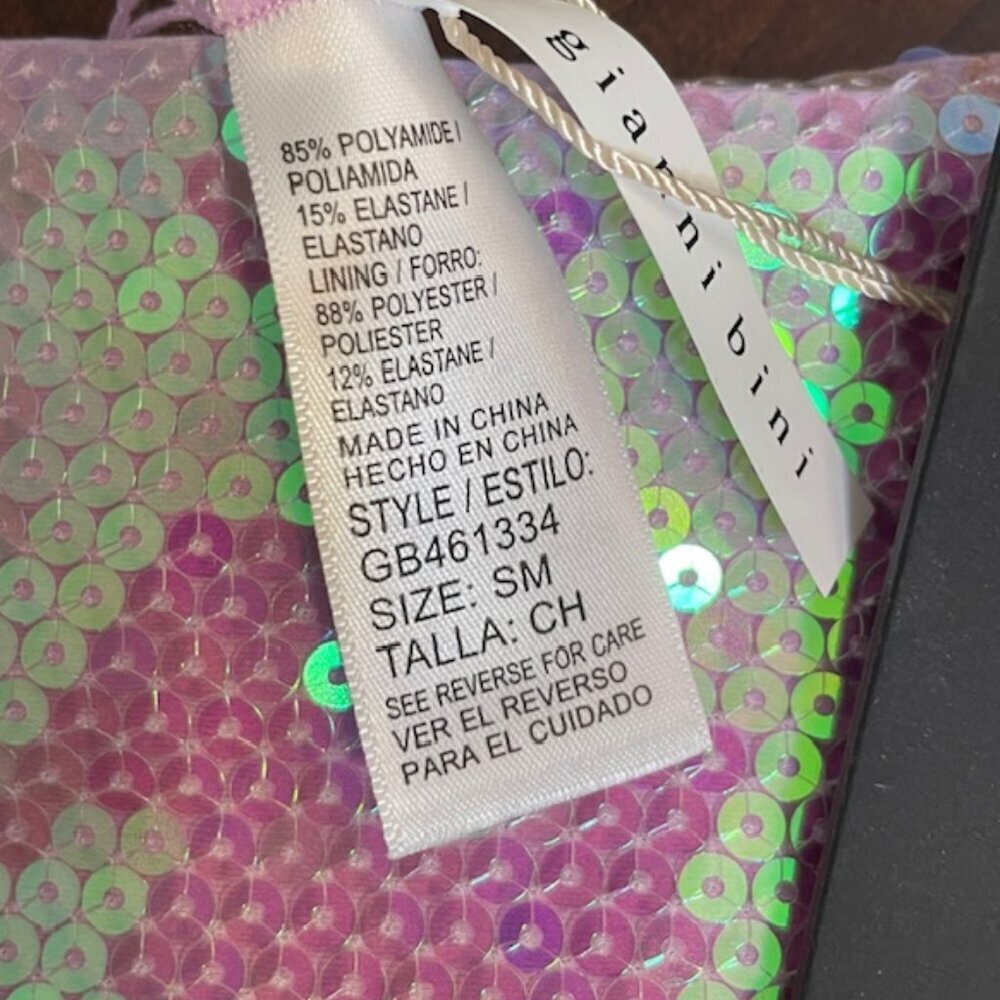 Dannijo X Dillard's Sequin High Cut Bikini Bottom Ombre Multi New Nwt Small — image 2 of 4
